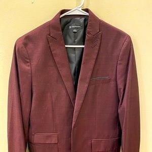 Burgundy sport coat size small (about 38R)